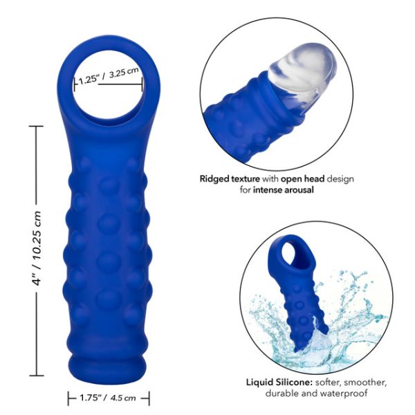 Découvrez un océan de plaisir avec l'Admiral™ Liquid Silicone BEDDED Extension. Un agrandisseur surdimensionné en silicone liquide, étanche et sans phtalate, conçu pour maximiser l'excitation et le soutien.