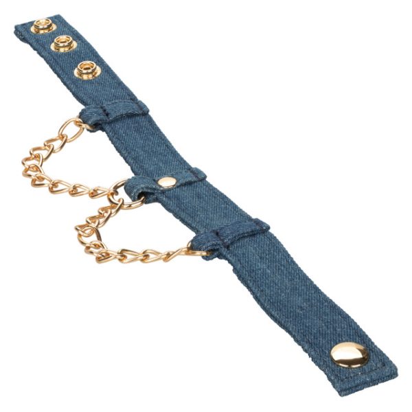 Menottes pour chevilles Ride 'em Premium Denim pour Chevilles : Le Chic de la Restriction