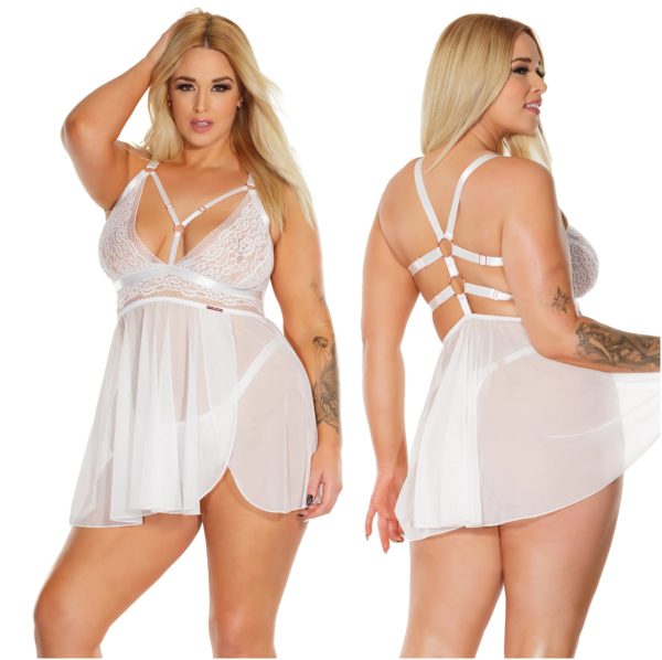 Nuisette et String - 23502X - Grande Taille - Coquette