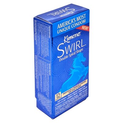 Découvrez une révolution intime avec le préservatif Kimono Swirl.