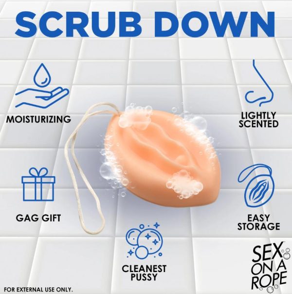 "Dévoilez le Pussy Soap, le savon coquin qui apporte une touche d'humour à votre routine de nettoyage. Un cadeau gag parfait pour vos amis malicieux!"