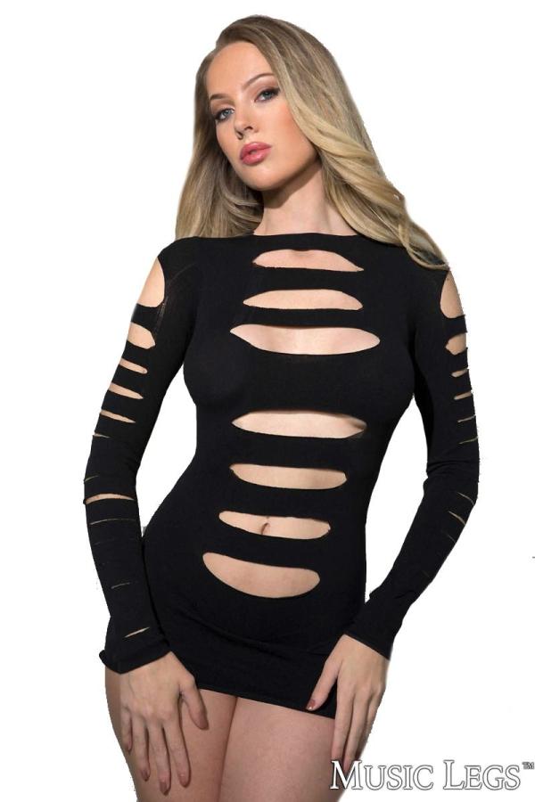 Robe à Manches Longues - 6405 - Music Legs – Image 2