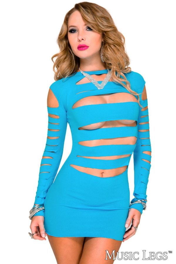 Robe à Manches Longues - 6405 - Music Legs – Image 5