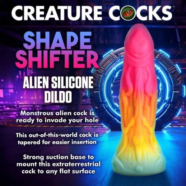 "Séance de nettoyage facile! Le Shape Shifter Alien est simple à entretenir avec de l'eau tiède et un savon doux. Prêt pour la prochaine aventure!"