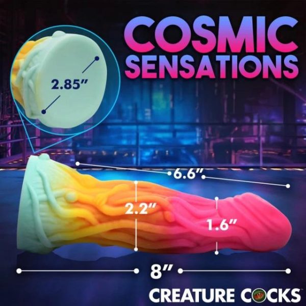 "Les dimensions précises du Shape Shifter Alien en un coup d'œil. Une longueur parfaite, des diamètres variés pour une satisfaction personnalisée."