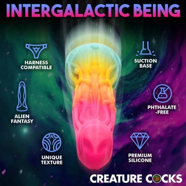 "Laissez-vous séduire par le Shape Shifter Alien. Un plaisir à la carte avec des options infinies pour une expérience intime qui vous ressemble."