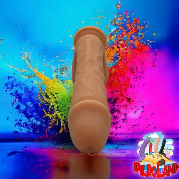 Découvrez Bad Boy de DildoLand : un gode en silicone liquide, doux et compatible avec harnais. Plaisir sans limites!"