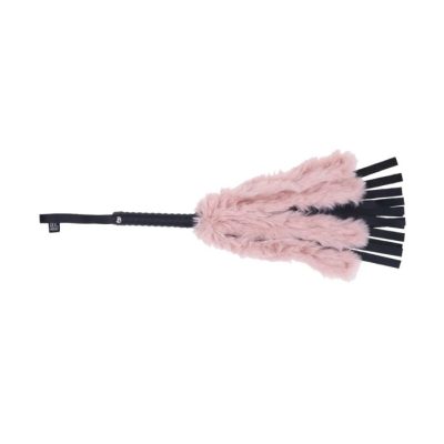 "Poignée en Or Rose de l'Impact Brat Faux Fur Flogger"