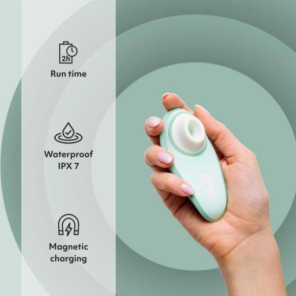 "Sentez la douceur du silicone body-safe avec le Womanizer Liberty 2."