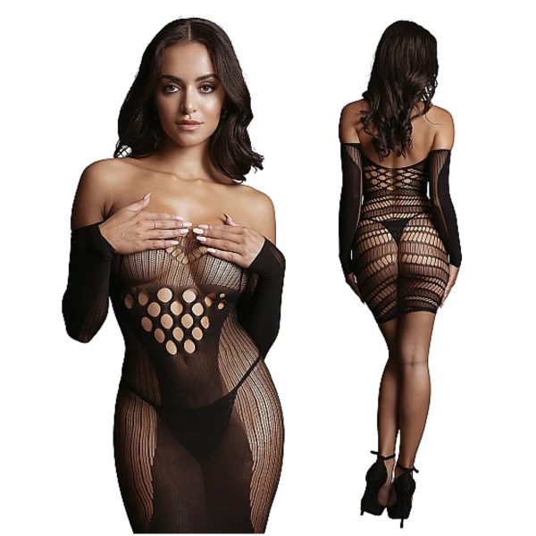 Long Sleeved Mini Dress - 017 - Le Désir