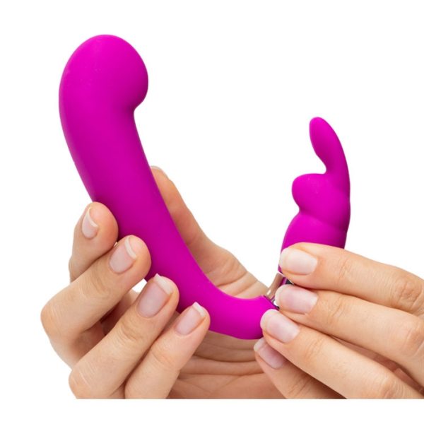 Plongez dans l'extase avec le Mini G-Spot Curve Vibe de HappyRabbit.