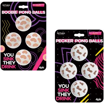 "Découvrez la nouvelle sensation de rebond avec les Pecker or boobie Pong Balls! Un ajout amusant et coquin pour rendre votre beer pong encore plus mémorable."
