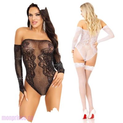Teddy en Dentelle avec Strass - 89317 - Leg Avenue