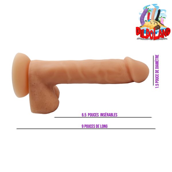 Blissful Fusion de DildoLand : Douceur et Plaisir en Silicone Réaliste 8 Pouces!"
