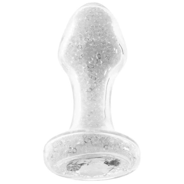 Glam - Plug Anale en Verre Orné d'un Bijou - Stardust