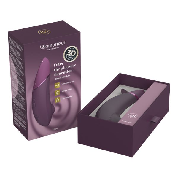 La Womanizer NEXT, une œuvre d'art dans le monde du plaisir, alliant élégance et technologie 3D innovante.