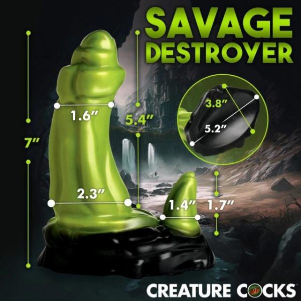"Le Plaisir Sauvage vous Attend avec l'Orc Dildo"
