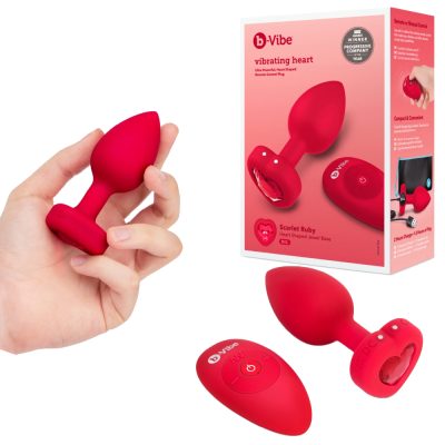 "Découvrez le Plaisir Ultime avec le Plug Anal Vibrant Heart de B-Vibe!"