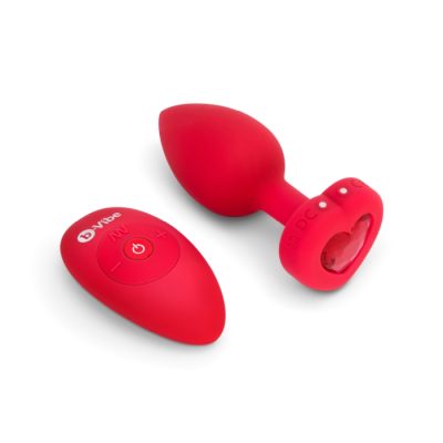 "Laissez-vous Séduire par le Glamour du Plug Anal Vibrant Heart de B-Vibe!"