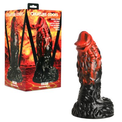 "Explorez des plaisirs ardents avec le Gode Vulcan. de Creature Cocks"