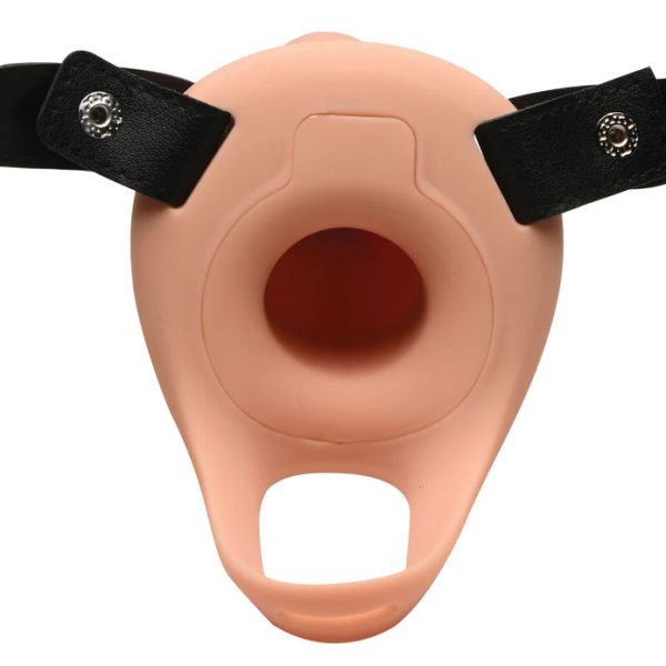 Explorez de Nouveaux Sommets de Plaisir avec le 28X Realistic Vibrating Silicone Penis Sheath de Size Matters.