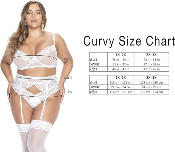 Nuisette en Satin - 7423X - Grande Taille - Mapalé – Image 3