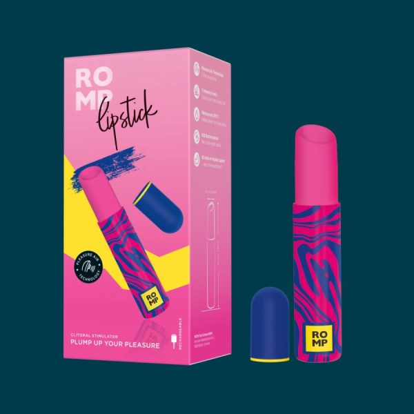 Gros plan sur le design rouge à lèvres discret — ROMP Lipstick