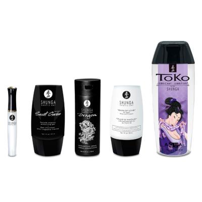 Découvrez une expérience sensuelle avec le Naughtier Kit de Shunga.