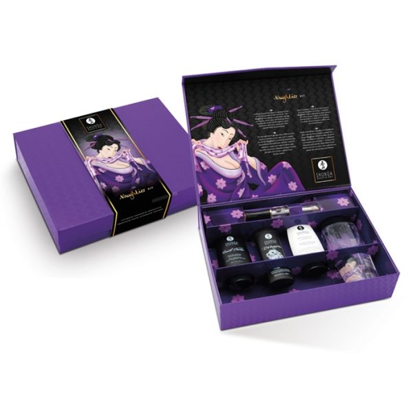 Plongez dans la passion avec le Naughtier Kit de Shunga.