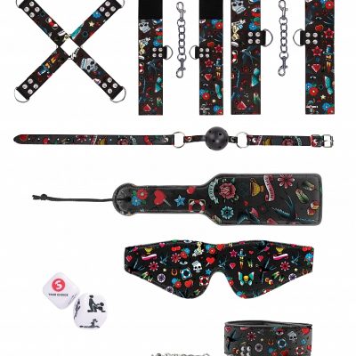 Explorez vos fantasmes avec notre Old School Tattoo Style Bondage Kit.