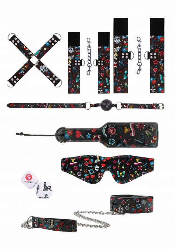 Explorez vos fantasmes avec notre Old School Tattoo Style Bondage Kit.
