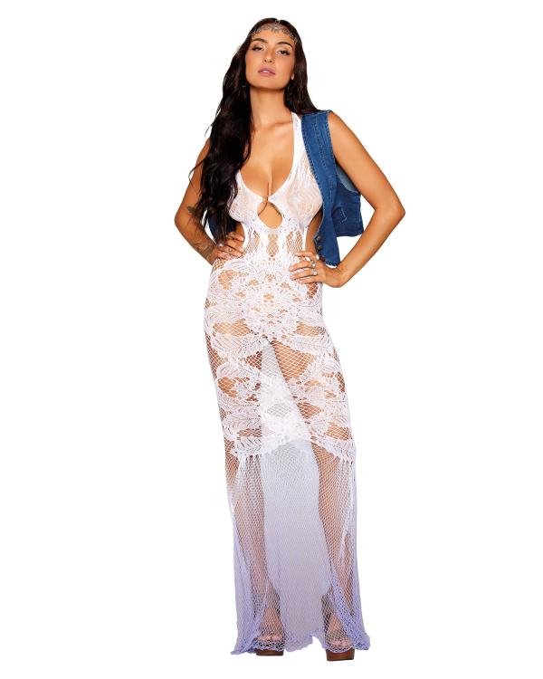 Révélez votre sensualité avec la robe en filet de Dreamgirl Lingerie.