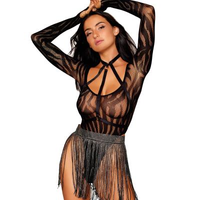 "Sensualité Élégante : Ensemble Teddy et Harnais"