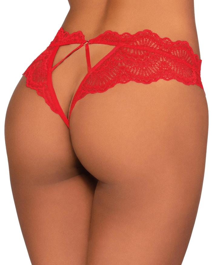 "Séduction Intense: Thong Dentelle Ouvert"