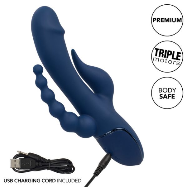 Masseur Rechargeable pour le Plaisir Intime - Triple Orgasm de CalExotics