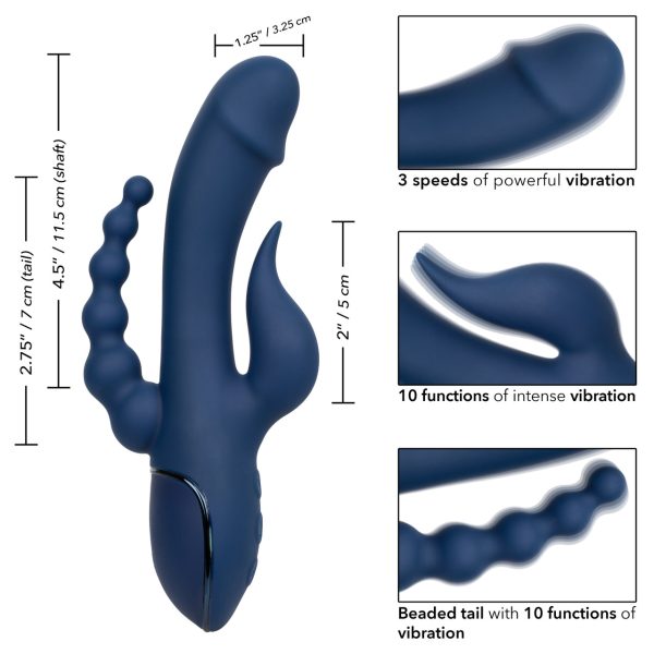 Masseur Rechargeable pour le Plaisir Intime - Triple Orgasm de CalExotics