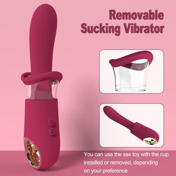 Allie vibrations et succion pour une expérience de plaisir unique.