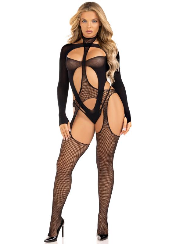 Faites tourner les têtes avec cet ensemble de lingerie électrisant de Leg Avenue.