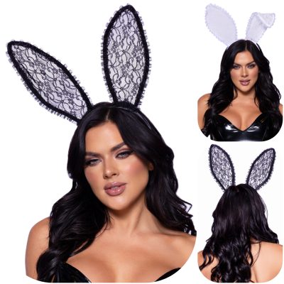 Ajoutez une touche de fantaisie avec les Oreilles de Lapin en Dentelle de Leg Avenue