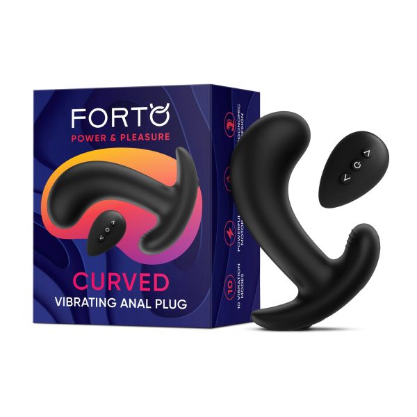 Stimulez votre Plaisir avec la Plug Anale Vibrante Courbée de Forto.