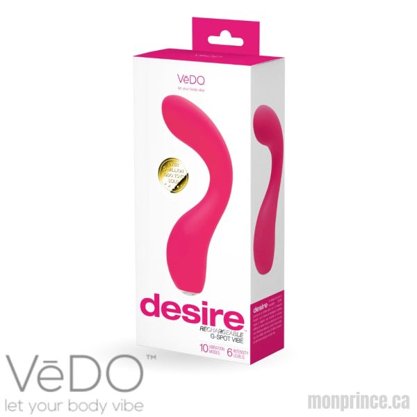 Explorez de Nouveaux Sommets avec le Vibrateur Rechargeable DESIRE par VèDO!