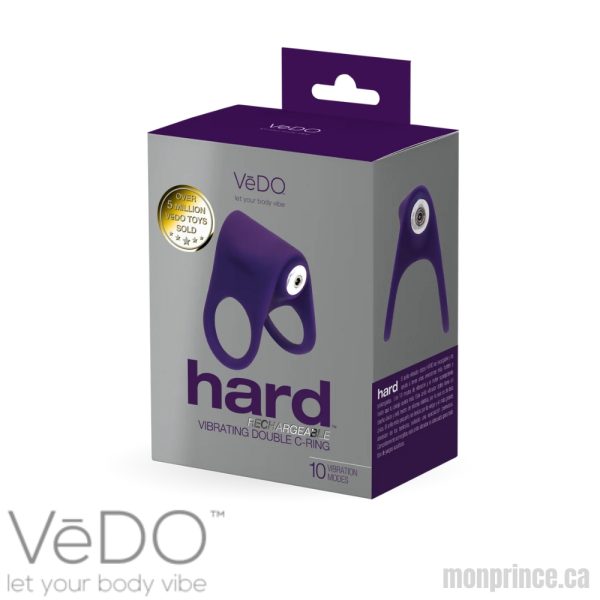 Plaisir en Solo ou en Couple avec l'Anneau Vibrant Rechargeable HARD!