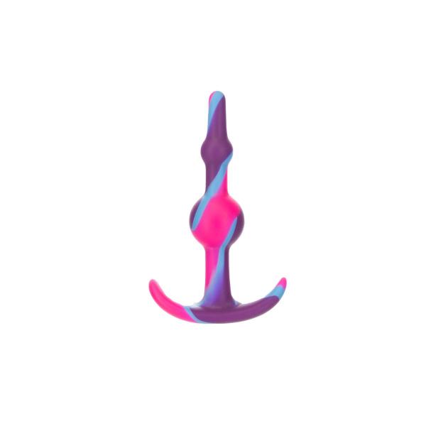 Plug anal Fervent Gala en silicone avec stoppeur en T.