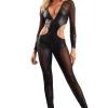 Combinaison en mesh transparent de Fantasy Lingerie - Taille S/M, M/L, L/XL.