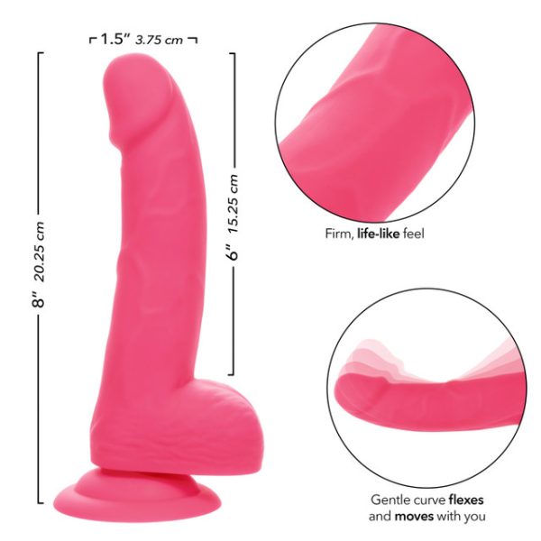 Dimensions et détails du Gode Néon en Silicone de la collection Silicone Studs®.