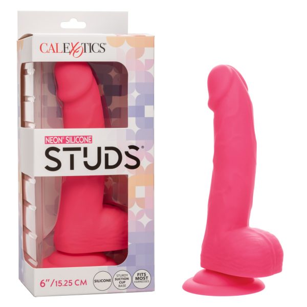 Gode Néon en Silicone de la collection Silicone Studs® en action.