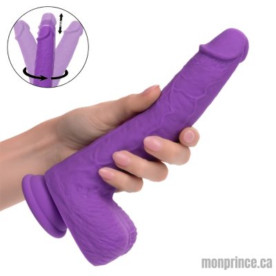 Gode réaliste avec Vibrations Giratoires et Poussées de la collection Silicone Studs
