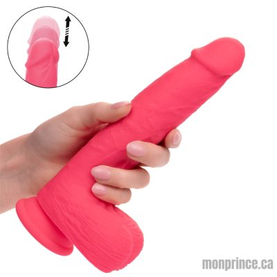 Gode réaliste avec Vibrations et Poussées de la collection Silicone Studs