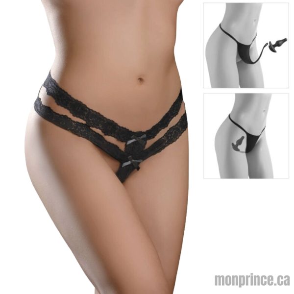 Ensemble complet Panties et plug en diamant