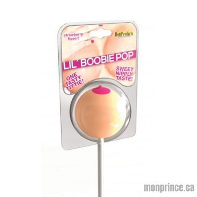 Vue rapprochée des Sucettes Sweet Lil' Boobie Pops.